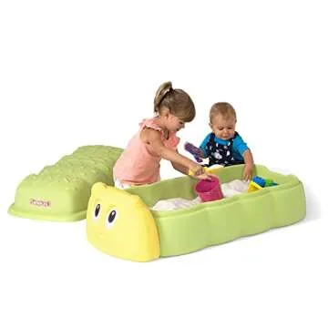 Simplay3 Caterpillar Sandbox with Lid for Toddlers