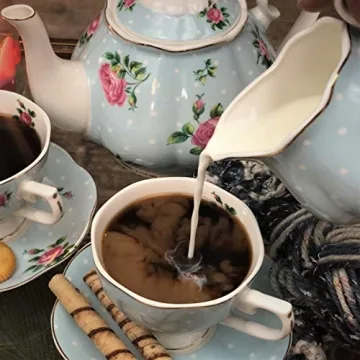 BTaT Floral 13-Piece Tea Set for Elegant Gatherings