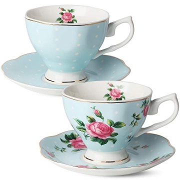 BTaT Floral 13-Piece Tea Set for Elegant Gatherings