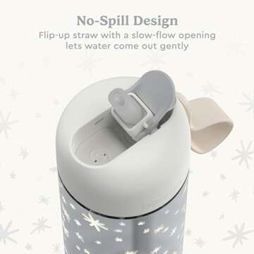 Bentgo Kids Water Bottle - 15 oz Leak-Proof Cup for Kids