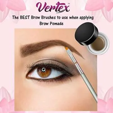 Eyebrow Brush Kit Thin Angled - Perfect Brow Shaping Brushes for All Makeup Lovers