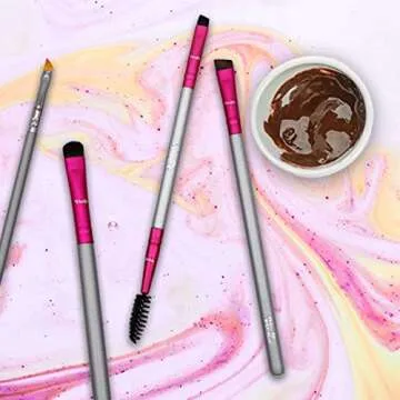 Thin Angled Eyebrow Brush Kit for Perfect Brow Definition