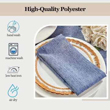 Mebakuk Premium Washable Cloth Napkins Set of 6