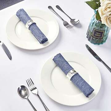 Mebakuk Premium Washable Cloth Napkins Set of 6