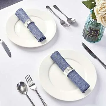 Mebakuk Premium Washable Cloth Napkins Set of 6