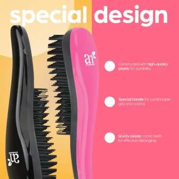 ArtNaturals Detangling Hair Brush Set for All Hair Types