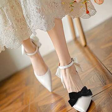 HZYFPOY Stylish Velvet Bow Shoe Charms Decorative Clips for Women