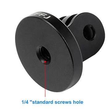 SKYJFFJ Aluminum-Tripod Adapter Attachment- Bolt -Adapter for Monopod Mount with Aluminum CNC Thumbscrew Compatible Action Camera GoPro Hero 8/9/10/11/12 Tripod Mount DJI OSMO