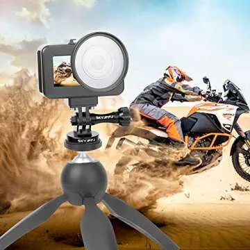 SKYJFFJ Aluminum-Tripod Adapter Attachment- Bolt -Adapter for Monopod Mount with Aluminum CNC Thumbscrew Compatible Action Camera GoPro Hero 8/9/10/11/12 Tripod Mount DJI OSMO