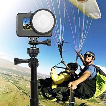 SKYJFFJ Aluminum-Tripod Adapter Attachment- Bolt -Adapter for Monopod Mount with Aluminum CNC Thumbscrew Compatible Action Camera GoPro Hero 8/9/10/11/12 Tripod Mount DJI OSMO