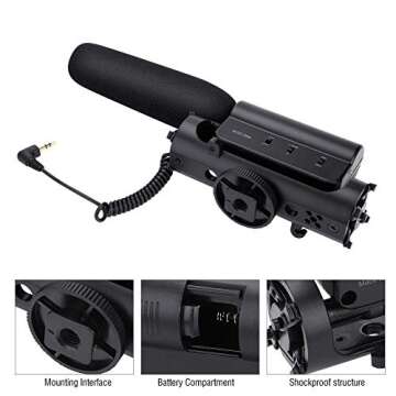 TAKSTAR SGC-598 Interview Microphone for Nikon/Canon Camera/DV Camcorder