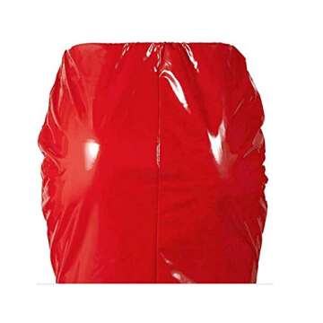 Springcmy Neon Leather Mini Skirt for Unforgettable Nights