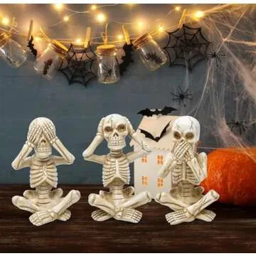 Spooky Skeleton Statues Decor Set - Gift Boutique