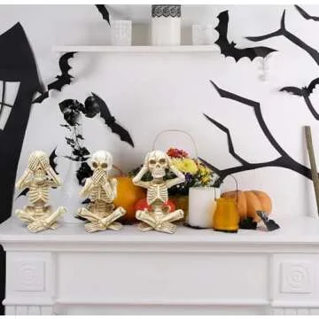 Spooky Skeleton Statues Decor Set - Gift Boutique