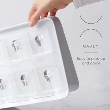 YouCopia TeaStand Tea Bag Organizer with Clear Removable Bins, Cabinet or Pantry Storage Caddy, 120-Bag