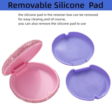 Stylish Veseek Retainer Holder Case for Women in Pink