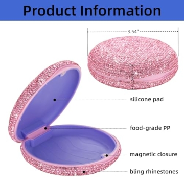 Stylish Veseek Retainer Holder Case for Women in Pink