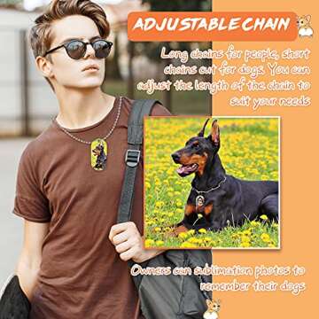 Hicarer 15 Sublimation Blank Dog Tags for DIY Gifts