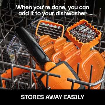 Nutrichopper with Fresh-keeping container Vegetable Chopper Onion Chopper Egg Slicer - Chops, Slices, Cubes, Wedges Multi-purpose Food Chopper with Stainless Steel Blades Veggie Chopper As Seen On TV