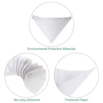 200 Pack of 150 Micron Paint Strainer Funnels for All Projects