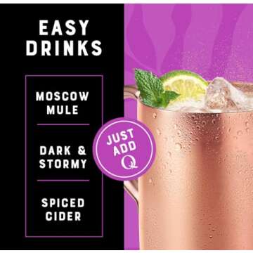 Premium Q GINGER BEER - Less Sweet, More Flavorful