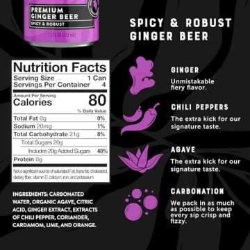 Premium Q GINGER BEER - Less Sweet, More Flavorful