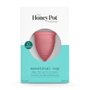 The Honey Pot Company - Menstrual Cup - 12 Hour Reusable Protection for Periods - Natural Feminine H...