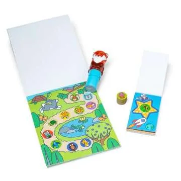 Melissa & Doug Sticker Wow!™ Fox Bundle: 24-Page Activity Pad, Sticker Stamper, 500 Stickers, Arts and Crafts Fidget Toy Collectible Character