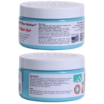 Forticept Blue Butter – Hot Spot Treatment for Dogs | Dog Wound Care | Skin Yeast Infections, Ringworm, Cuts, Rashes, First Aid Veterinary Strength Topical Ointment 4oz
