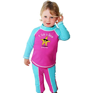 grUVywear Baby Girls Rashguard Set UPF 50+ 6-12 Months