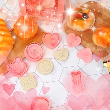 18-Piece Valentine Cookie Cutters for Creative Baking