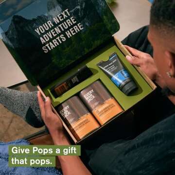 Every Man Jack Men’s Amber + Sandalwood Bath and Body Gift Set - Clean Ingredients & Sandalwood, A...