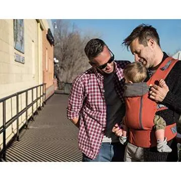 Beco Baby Carrier 8 Hybrid Newborn to Toddler Carrier (7-45lbs) - All in 1 Mesh Toddler Carrier - Baby Carrier Backpack, Front and Hip Carrier with Adjustable Seat - Cooling Ergonomic Carrier (Rust)
