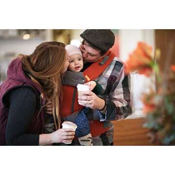 Beco Baby Carrier 8 Hybrid Newborn to Toddler Carrier (7-45lbs) - All in 1 Mesh Toddler Carrier - Baby Carrier Backpack, Front and Hip Carrier with Adjustable Seat - Cooling Ergonomic Carrier (Rust)