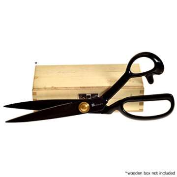 Scissors 9 inch - Professional Heavy Duty Industrial Strength High Carbon Steel Tailor Scissor Shears For Fabric Leather Sewing Dressmaking Tailoring Home Office Artists Students Tailors Dressmakers