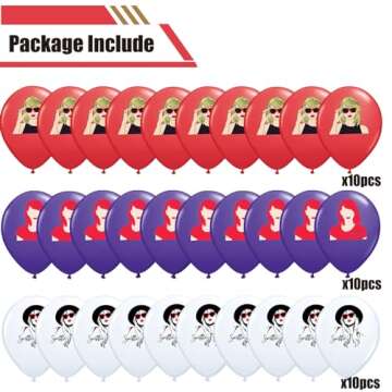 Music Birthday Party Decorations for Girl Fans - 30Pcs Balloons