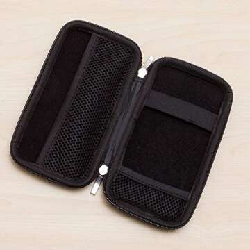 iDream365 Hard Protective EVA Carrying Case/Pouch/Holder for Executive Fountain Pen,Ballpoint Pen,Active Stylus Pen-Black