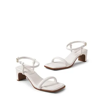 DREAM PAIRS Womens Comfortable Open Toe Heels for Weddings Parties