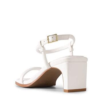 DREAM PAIRS Womens Comfortable Open Toe Heels for Weddings Parties