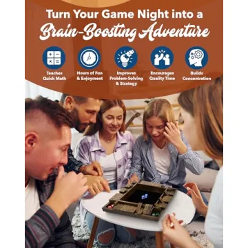 WE Games 14 Inch Wooden Shut The Box Board Game