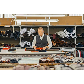 JEMYGINS Red Tie Silk Necktie for Men Weddings and Business