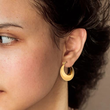 ALLHOLA Gold Hoop Earrings Set for Women - Stylish and Hypoallergenic