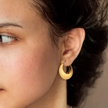 ALLHOLA Gold Hoop Earrings Set for Women - Stylish and Hypoallergenic