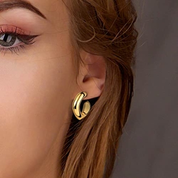 ALLHOLA Gold Hoop Earrings Set for Women - Stylish and Hypoallergenic