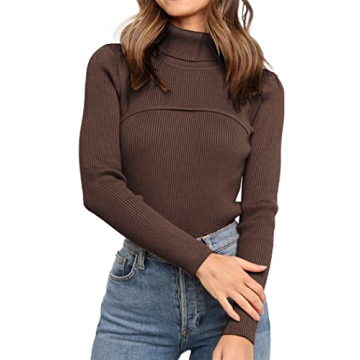 PRETTYGARDEN Women's Fall Turtleneck Sweater - Soft, Stylish & Warm