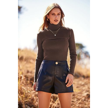 PRETTYGARDEN Women's Fall Turtleneck Sweater Soft Stylish Warm