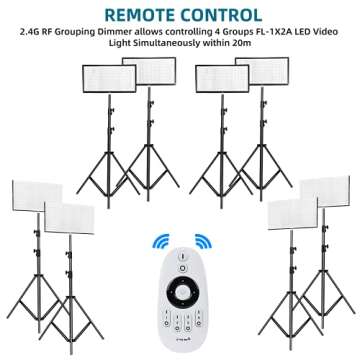 Travor FL-1x2A 2nd Gen Bi-Color Portable Rollable 30x60cm Flexible LED Light Panel Mat on Fabric Daylight 3200-5500K 48W 8000LM 384 SMD LED 90 CRI+ for Traveling filmmakers Outdoor Photography