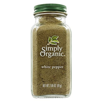 Simply Organic White Pepper for Light Sauces and Dishes