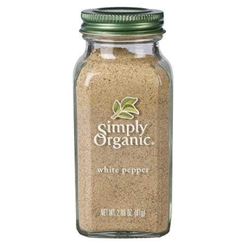 Simply Organic White Pepper for Light Sauces and Dishes