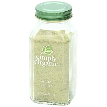 Simply Organic White Pepper for Light Sauces and Dishes